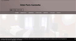 Desktop Screenshot of hotelparisgambetta.fr